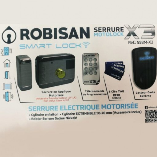 Serrure électrique Motorisé Robisan X3