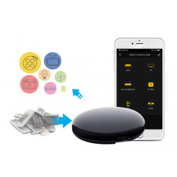 Télécommande universelle WiFi/IR Tuya S08 pour climatisation et TV compatible avec Alexa Google Home Télécommande universelle WiFi/IR Tuya S08 pour climatisation et TV compatible avec Alexa Google Home