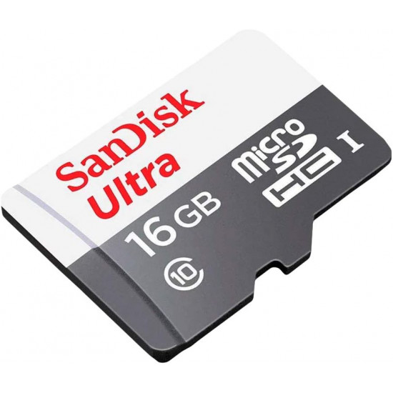 Carte mémoire SanDisk Ultra Micro SDHC 16 Go Classe 10 UHS-I (vitesse jusqu'à 80 Mo/s)