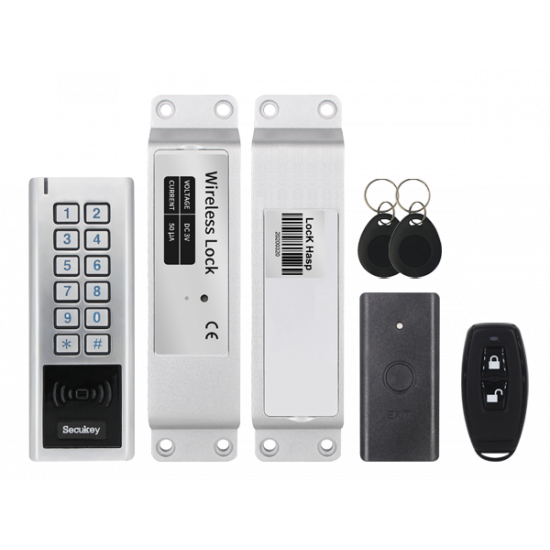 Kit controle d'accès sans Fils 100% ( Pas besoin de câblage ) secukey WS2-K