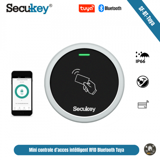 Mini contrôle d'accès intelligent application Tuya Bluetooth étanche IP66 secukey S7-BLE Mini contrôle d'accès intelligent application Tuya Bluetooth étanche IP66 secukey S7-BLE