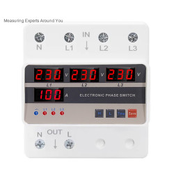 Sélécteur et protection automatique des phases Entré 3phases sortie 1 phase Sélécteur et protection automatique des phases Entré 3phases sortie 1 phase