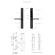 Serrure intélligente Porte aluminium ultra-mince NFC Bluetooth Ttlock F9PRO