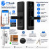 Serrure intelligente biomértique finition Black-black TTLock Bluetooth – Empreinte, Code, Carte MIFARE – Mortaise 5050 