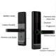 Serrure intelligente biomértique finition Argent TTLock Bluetooth – Empreinte, Code, Carte MIFARE – Mortaise 5050 