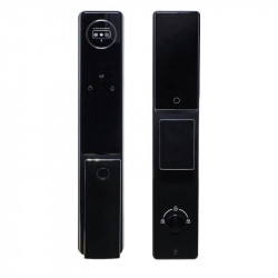 Serrure intelligente Porte extérieure JRP avec reconnaissance faciale Wi-Fi, 6 méthodes d'ouverture : reconnaissance faciale, empreinte digitale, application, code, RFID, clé physique