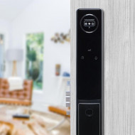 Serrure intelligente Porte extérieure JRP avec reconnaissance faciale Wi-Fi, 6 méthodes d'ouverture : reconnaissance faciale, empreinte digitale, application, code, RFID, clé physique