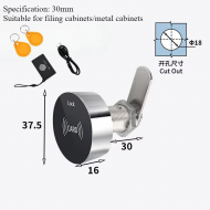 Serrure électronique RFID MIFARE pour casier et armoire – Mode Public / Privé avec alimentation USB de secours