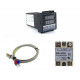 Dual Digital PID Temperature Controller Thermostat Kit REX-C100 with SSR-40DA heat sink quality K probe Thermocouple