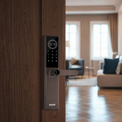 Serrure de porte Intelligente  biométrique haute qualité Sharp A3-B à reconnaissance faciale , empreinte et code