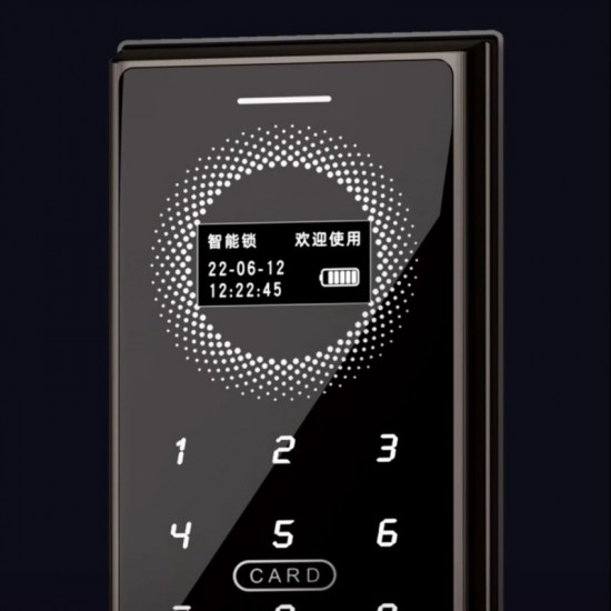 Serrure de porte Intelligente  biométrique haute qualité Sharp A3-B à reconnaissance faciale , empreinte et code