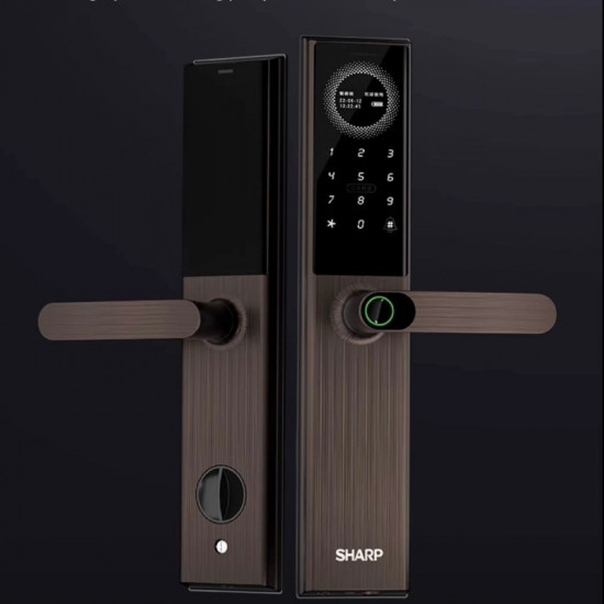 Serrure de porte Intelligente  biométrique haute qualité Sharp A3-B à reconnaissance faciale , empreinte et code