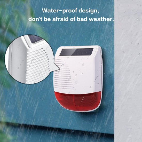 Outdoor siren with solar charge for wireless wifi gsm PGST alarm system Outdoor siren with solar charge for wireless wifi gsm PGST alarm system
