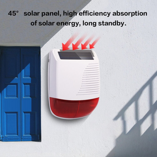 Outdoor siren with solar charge for wireless wifi gsm PGST alarm system Outdoor siren with solar charge for wireless wifi gsm PGST alarm system