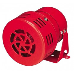 Mini sirène de moteur en métal rouge 12V MS-190 Mini sirène de moteur en métal rouge 12V MS-190