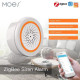 sirène intelligente Tuya ZigBee, capteur 90db avec son et lumière Moes ZSS-LO-SLA-U