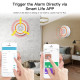 sirène intelligente Tuya ZigBee, capteur 90db avec son et lumière Moes ZSS-LO-SLA-U