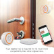 sirène intelligente Tuya ZigBee, capteur 90db avec son et lumière Moes ZSS-LO-SLA-U