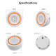 sirène intelligente Tuya ZigBee, capteur 90db avec son et lumière Moes ZSS-LO-SLA-U