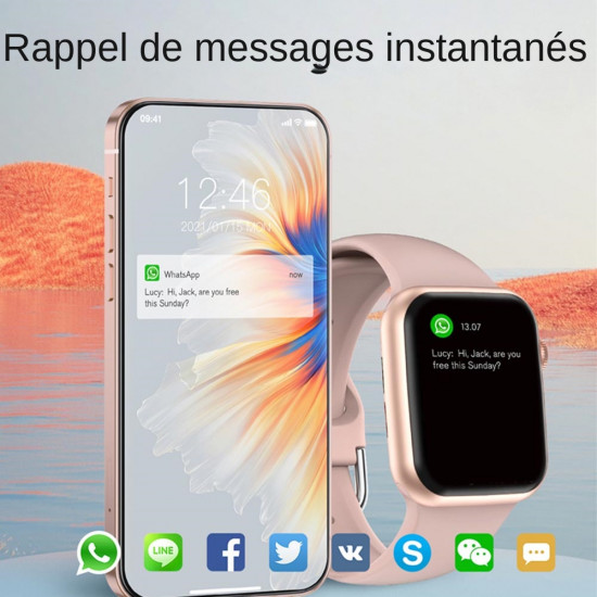 Montre Connectée 8 Pro compatible iOS et android 