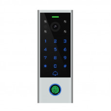 Clavier tactile de contrôle d'accès et IP visiophone étanche avec empreinte digitale compatible Tuya secukey Vcontrol 3-F