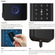 serrure de porte en verre électronique intelligente empreinte digitale mot de passe carte-clé électronique avec application Ttlock GL5T