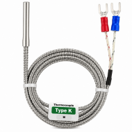 Sonde de température thermocouple Type K – Câble 1 mètres – Gaine métallique tressée