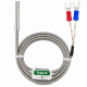 Sonde de température thermocouple Type K – Câble 1 mètres – Gaine métallique tressée