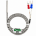 Sonde de température thermocouple Type K – Câble 2 mètres – Gaine métallique tressée