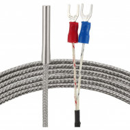 Sonde de température thermocouple Type K – Câble 1 mètres – Gaine métallique tressée