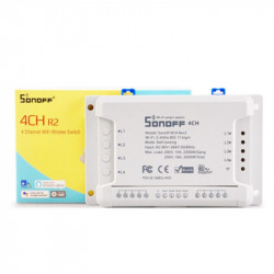 SONOFF COMMUTATEUR INTELLIGENT 4CH R2 4 CANAUX  2.4G WIFI SONOFF COMMUTATEUR INTELLIGENT 4CH R2 4 CANAUX  2.4G WIFI