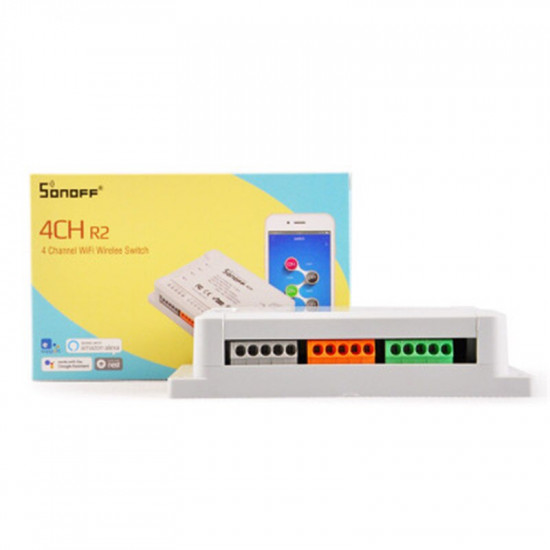 SONOFF 4CH R2 SMART SWITCH 4 CHANNELS 433MHz 2.4G WIFI SONOFF 4CH R2 SMART SWITCH 4 CHANNELS 433MHz 2.4G WIFI