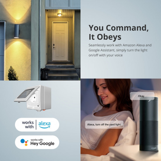 SONOFF S55 Waterproof IP55 Wifi Smart Power Socket SONOFF S55 Waterproof IP55 Wifi Smart Power Socket