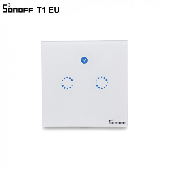 SONOFF T1 2 VOIES EU INTERRUPTEUR WIFI TACTILE SONOFF T1 2 VOIES EU INTERRUPTEUR WIFI TACTILE
