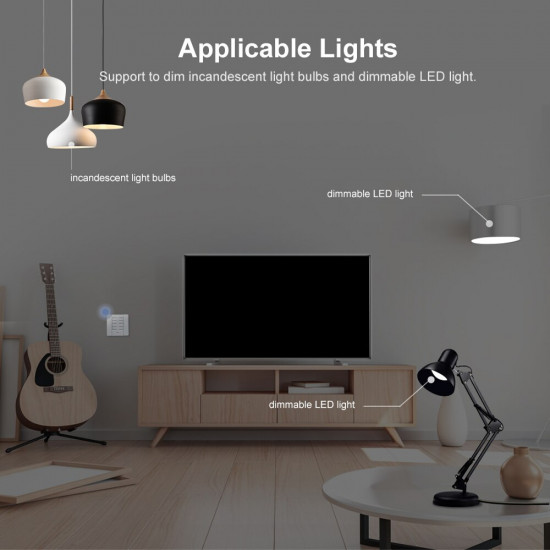 SONOFF D1 Wifi Smart Dimmer Switch DIY Smart Home EWeLink APP Voice RM433 RF Remote Work With Alexa Google Home SONOFF D1 Wifi Smart Dimmer Switch DIY Smart Home EWeLink APP Voice RM433 RF Remote Work With Alexa Google Home