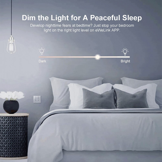 SONOFF D1 Wifi Smart Dimmer Switch DIY Smart Home EWeLink APP Voice RM433 RF Remote Work With Alexa Google Home SONOFF D1 Wifi Smart Dimmer Switch DIY Smart Home EWeLink APP Voice RM433 RF Remote Work With Alexa Google Home