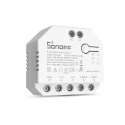 Sonoff WiFi Smart Curtain Switch with Power Metering Certified DualR3 Dual Relay DIY Curtain Blinds Roller Shutter Two Way