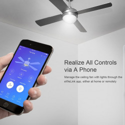 SONOFF IFan03 Wi-Fi Ceiling Fan And Light Switch Controller RM433 433 Mhz Rf Remotes Automation Residential Support Alexa Google
