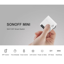 SONOFF  MINI COMMUTATEUR WIFI  BIDIRECTIONEL INTELLIGENT SONOFF  MINI COMMUTATEUR WIFI  BIDIRECTIONEL INTELLIGENT