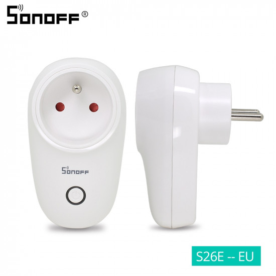 Prise de courant intelligente WiFi sonoff S26, 250V EU