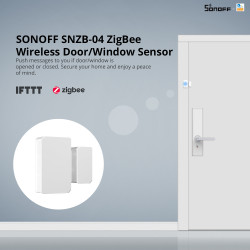 Capteur de porte/fenêtre sans fil ZigBee SONOFF SNZB-04P