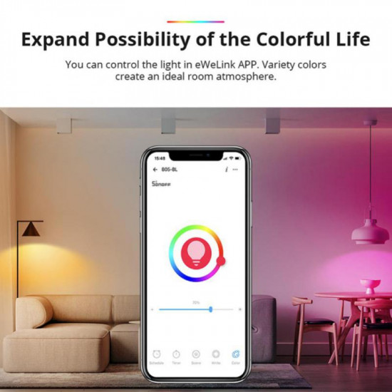 Ampoule intelligente WiFi à intensité variable E26/E27 SONOFF B05-BL-A60 EU Ampoule intelligente WiFi à intensité variable E26/E27 SONOFF B05-BL-A60 EU