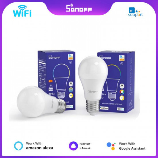 Ampoule intelligente WiFi  à intensité variable E26/E27 SONOFF B05-BL-A60 EU