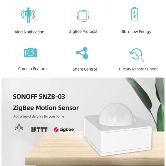 Détecteur de mouvement ZIGBEE Sonoff SZNB-03