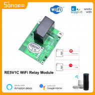 Module de relais SONOFF RE5V1C  Wifi intelligent 5V DC auto-verrouillage  Module de relais SONOFF RE5V1C  Wifi intelligent 5V DC auto-verrouillage