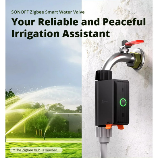 Vanne d'eau intelligente Zigbee 3.0, contrôleur d'arrosage IP55 SONOFF SWV-BSP ( EU) Vanne d'eau intelligente Zigbee 3.0, contrôleur d'arrosage IP55 SONOFF SWV-BSP ( EU)