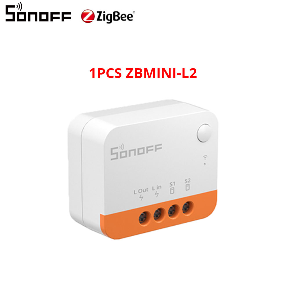 ZBMINI-L Interrupteur intelligent ZigBee, Interrupteur Smart Zigbee 3.0,  Pas besoin de neutre, Compatible avec Alexa,Google Home, ZBBridge, Zigbee  Dongle Plus, SmartThings Hub : : Bricolage