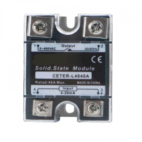 Relais analogique à semi-conducteurs SSR , contrôle monophasé, 4-20ma, CETR-L4840A Relais analogique à semi-conducteurs SSR , contrôle monophasé, 4-20ma, CETR-L4840A