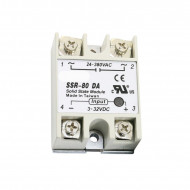 SSR-80DA MODULE DE RELAIS À SEMI-CONDUCTEURS 80A 3-32V DC 24-380V