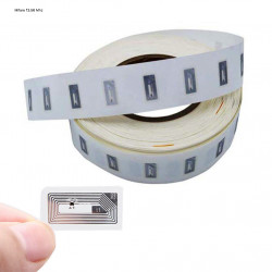 Etiquette autocollant Mifare 13.56Mhz NTAG213  forme rectangle 2X1CM Etiquette autocollant Mifare 13.56Mhz NTAG213  forme rectangle 2X1CM